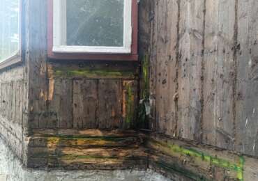 Püstpalkmaja palgivahetustööd